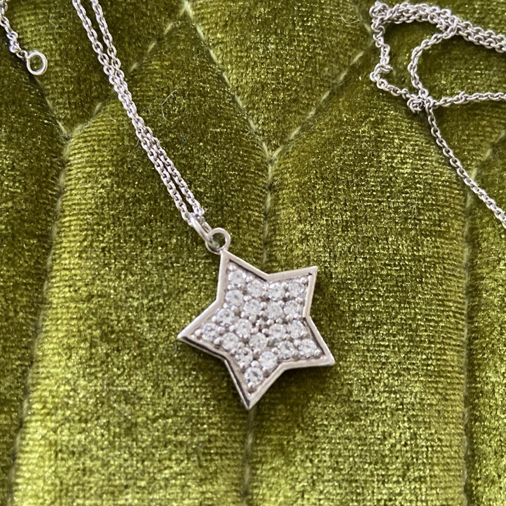 Sterling silver and created gemstone necklaces ! - Picture 3 of 7
